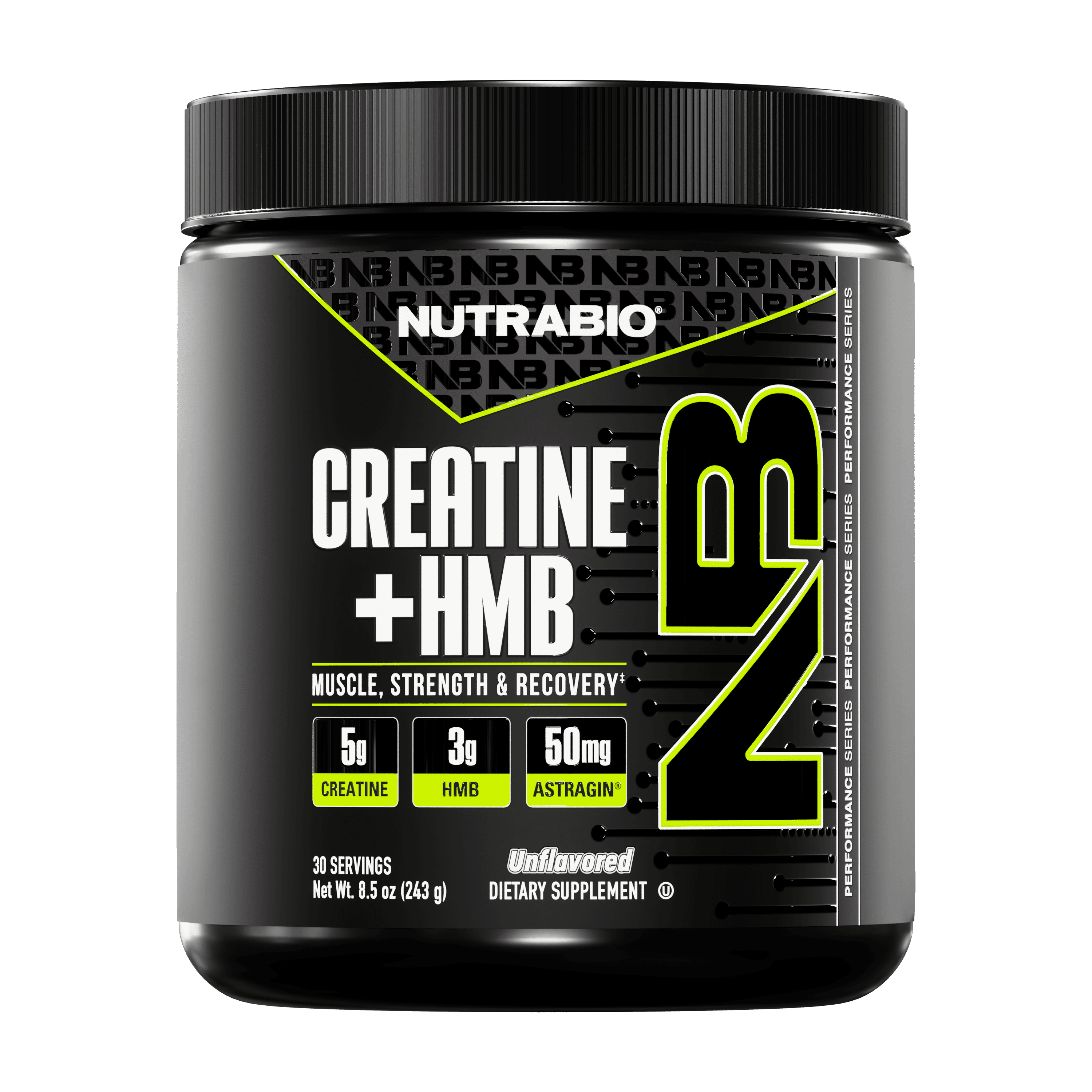 NutraBio Creatine + HMB (30 Servings)