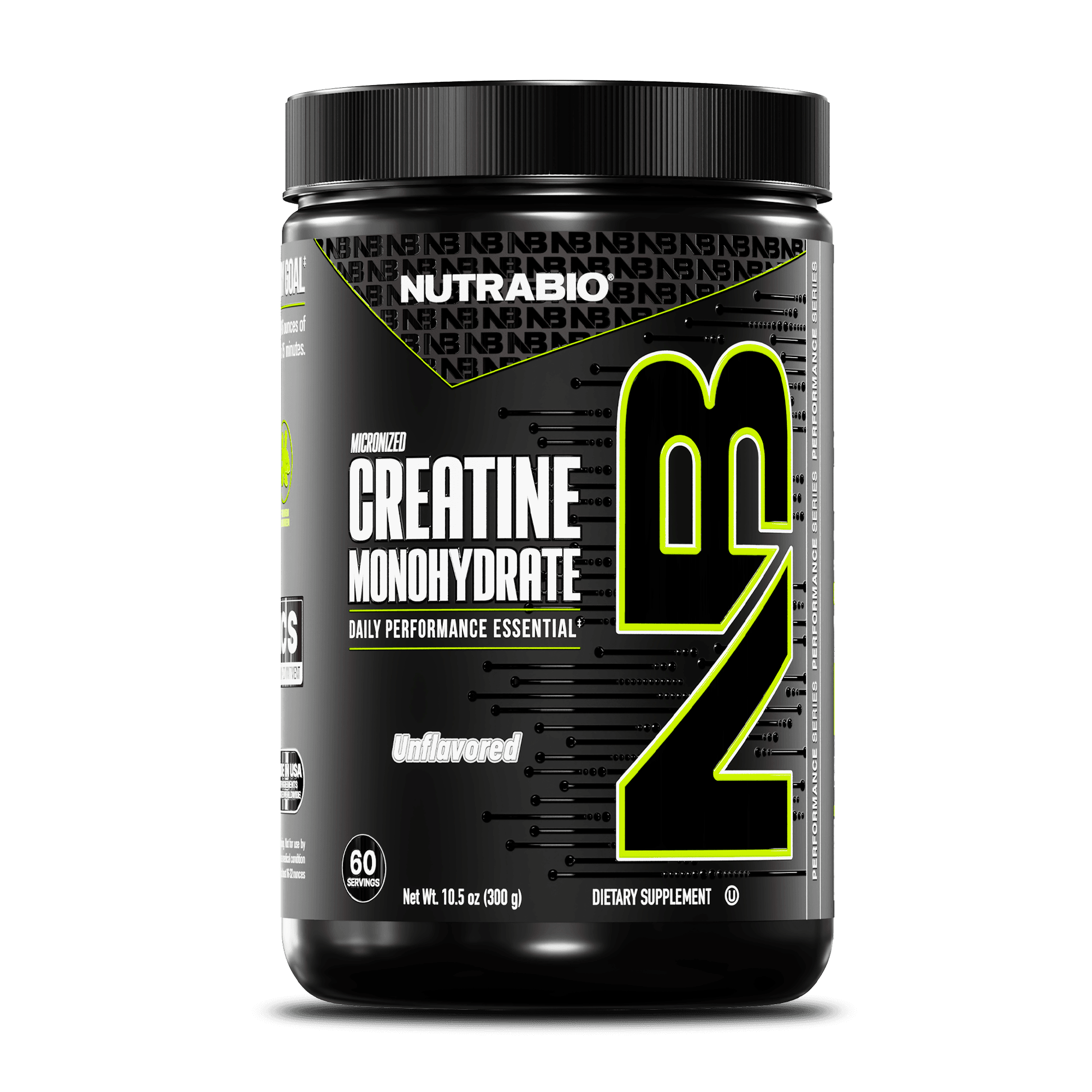 NutraBio Creatine Monohydrate Powder