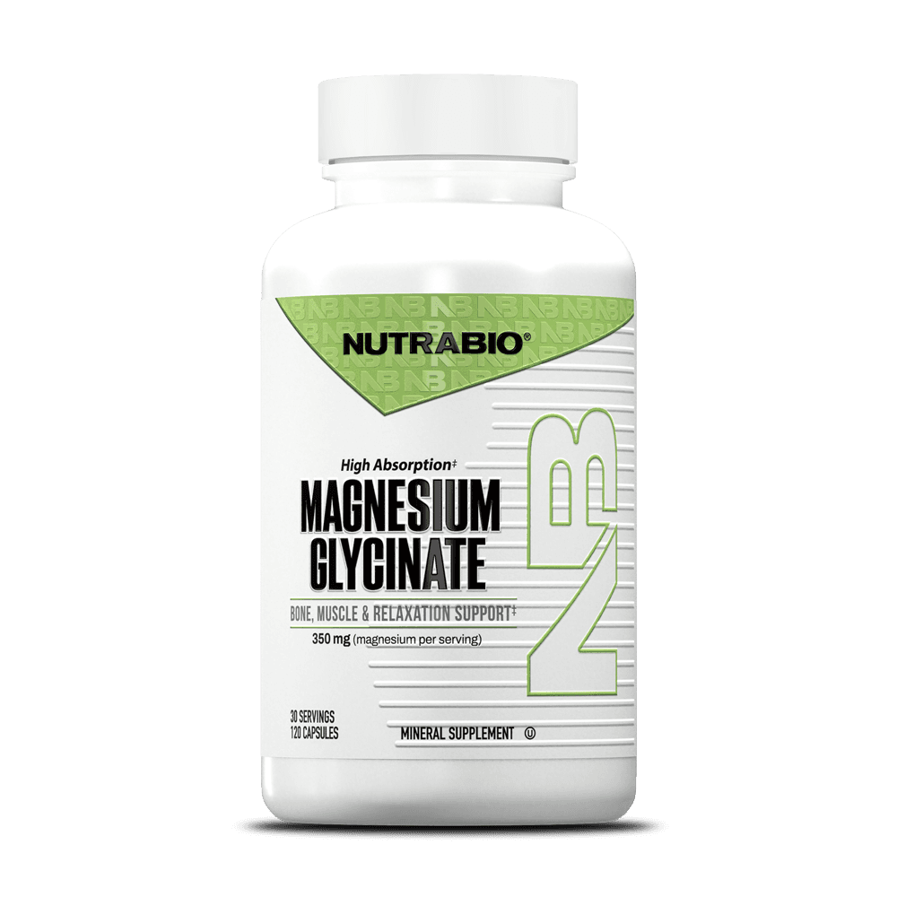 NutraBio Magnesium Glycinate Powder (50 Servings)