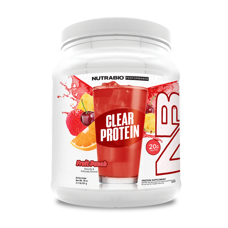 NutraBio Clear Whey Protein Isolate (20 Servings)