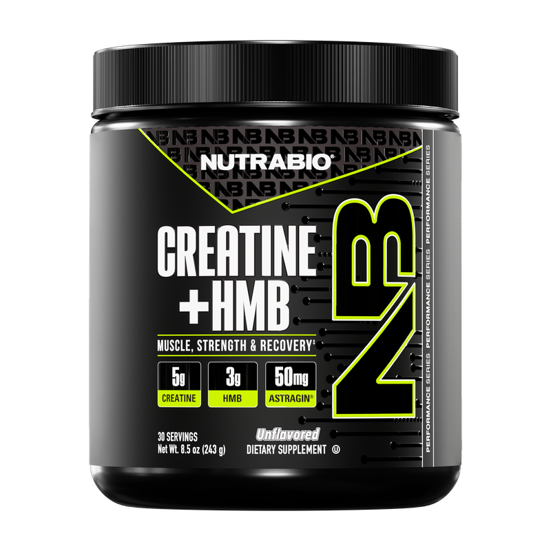 NutraBio Creatine + HMB (30 Servings)